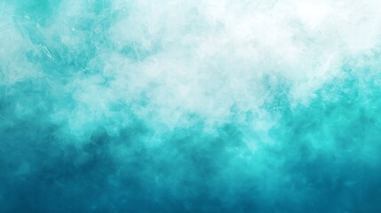Obraz premium Sky of Whispers: An ethereal dance of swirling turquoise and azure hues blends with luminous white, creating a dreamlike ambiance. 