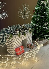 christmas tree and gifts