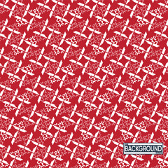 Red and White Abstract Geometric Repeating Pattern Background