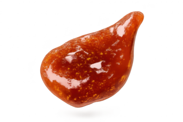 Fig fruit close-up on transparent background for graphic design needs.