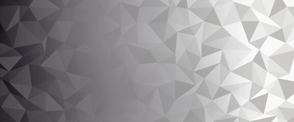 Obraz premium Light Silver, Gray vector polygon abstract template. Triangular geometric sample with gradient. A completely new template for your business design.