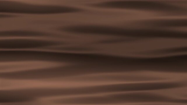 Flowing Brown Silk Fabric Texture, Close-Up View, Smooth Material Detail, Soft Textile Surface in Studio Lighting