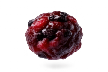 Red blood cell microscopic view, transparent background rendering view.