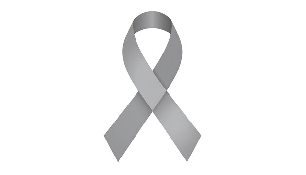 Brain Cancer Awareness Ribbon - Symbol of Hope and Support. - Powered by Adobe