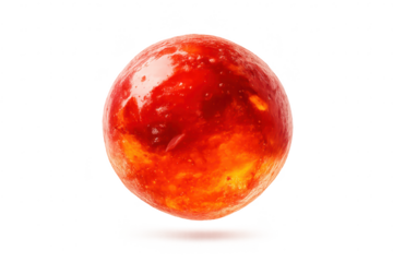 Fiery Planet with a Transparent Background - Red Planetary Orb Image