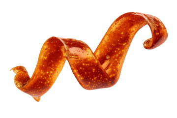 Abstract caramel swirl with a transparent background art illustration