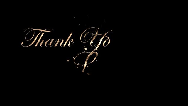 Golden script font thank you so much text suitable for thank you cards, social media posts, invitations, and appreciation messages in elegant design.