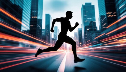 Fast Running Silhouette