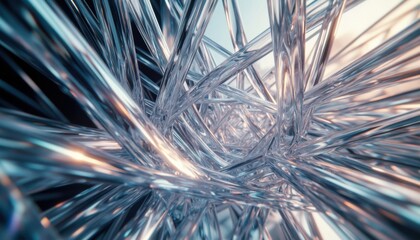 Abstract Glass Fiber Network