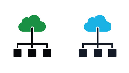 Cloud computing network infrastructure diagram