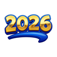 2026 New Year Celebration Design Element.