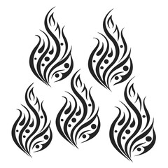 Fototapeta premium Abstract flame designs