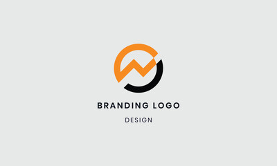Obraz premium Monogram Electronic Power logo
