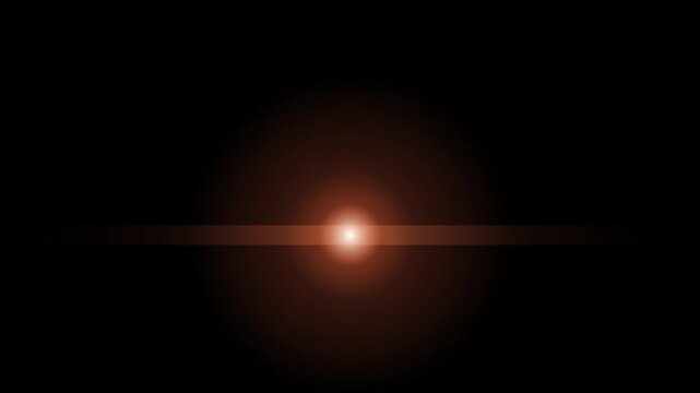 Thin Red Scanning Beam Sweeping Horizontally Like Security Sensor or Machine Vision System