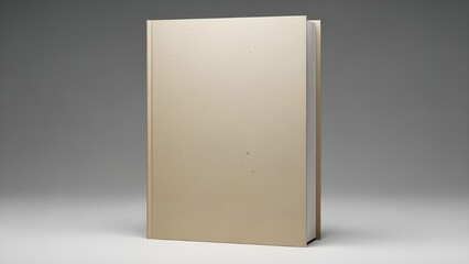 Premium Standing Paper Book Mockup with Realistic Texture and Modern Aesthetic.