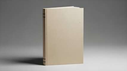 Premium Standing Paper Book Mockup with Realistic Texture and Modern Aesthetic.