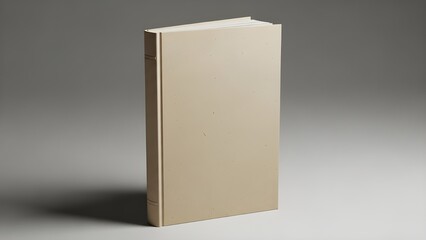 Premium Standing Paper Book Mockup with Realistic Texture and Modern Aesthetic.