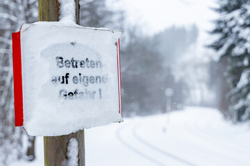 Selketalbahn in Winterlandschaft im Harz