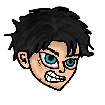 Design big head vector style y2k