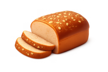 Whole wheat bread illustration for bakery packaging and design