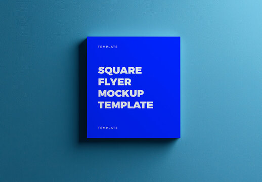 Square Flyer Mockup Template
