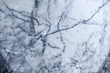 White and Gray Marble Texture with Natural Cracks