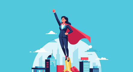 Professional business woman illustration