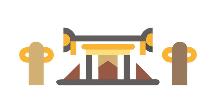 Ancient temple icon