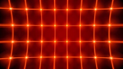 Red yellow grid, futuristic abstract design, glowing lines, neon dots, digital network, technology background, cyber pattern, virtual space, geometric shapes, luminous effects, modern interface, elect