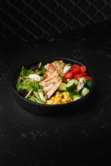 fresh salad with dressing for you