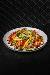 fresh salad with dressing for you