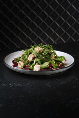 fresh salad with dressing for you