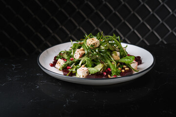 fresh salad with dressing for you