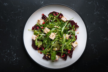 fresh salad with dressing for you