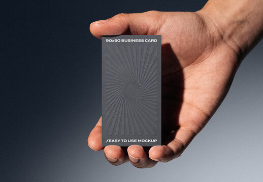 90x50mm Business Card Mockup