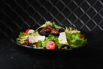 fresh salad with dressing for you