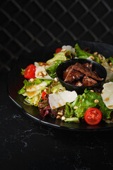 fresh salad with dressing for you