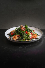 fresh salad with dressing for you