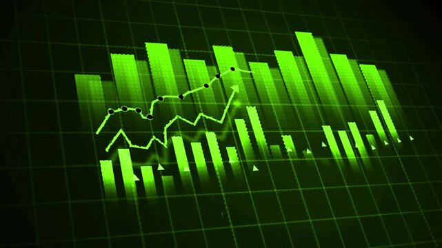 economic trends and growth. Digital Financial Trends and Market Performance Visualization concept. Market Growth and Financial Economic Performance Insights Through Data Analytics