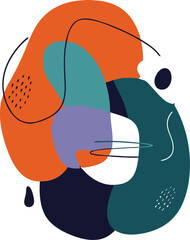 Abstract Artistic Symphony: A vibrant abstract composition where shapes and lines intertwine, creating a visually stimulating artwork that evokes emotions and sparks curiosity.