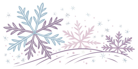 Illustration of snowflakes