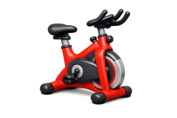 Minimalist stationary bike icon for fitness and health design projects