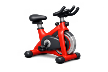 Minimalist stationary bike icon for fitness and health design projects
