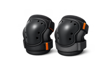 Protective elbow pads for sports and safety gear illustration