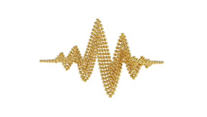 Golden Soundwave Formed by Spheres