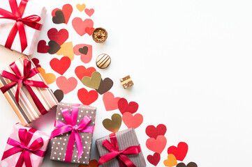 バレンタインデザイン　箱・ハート