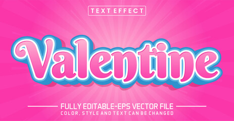 Valentine font Text effect editable