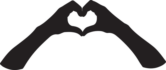 Hands forming a heart shape
