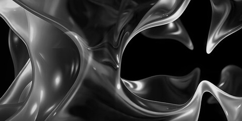 Modern 3D Glossy Fluid Texture