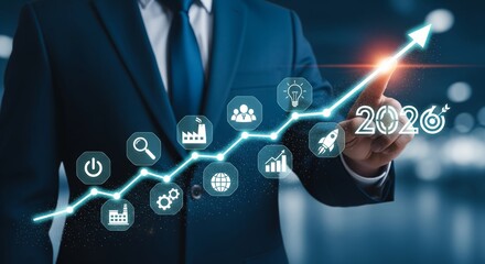 Business Growth Strategy and 2026 Future Planning Concept